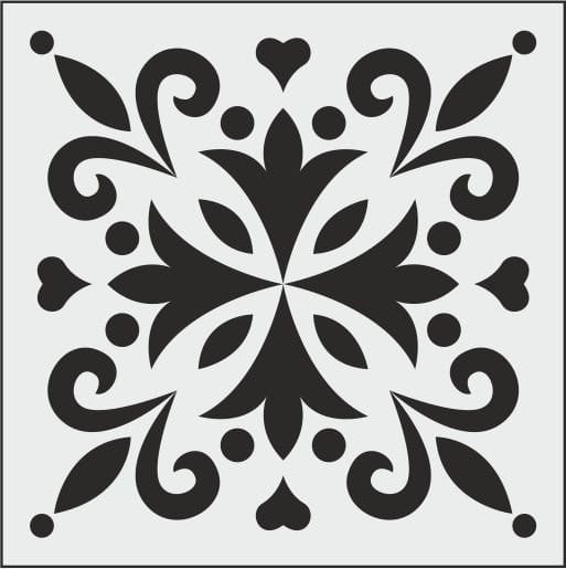 Alternative view of Boya Avcıları K 008 Stencil (25 x 25)