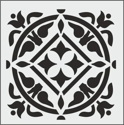 Alternative view of Boya Avcıları K 050 Stencil (25 x 25)